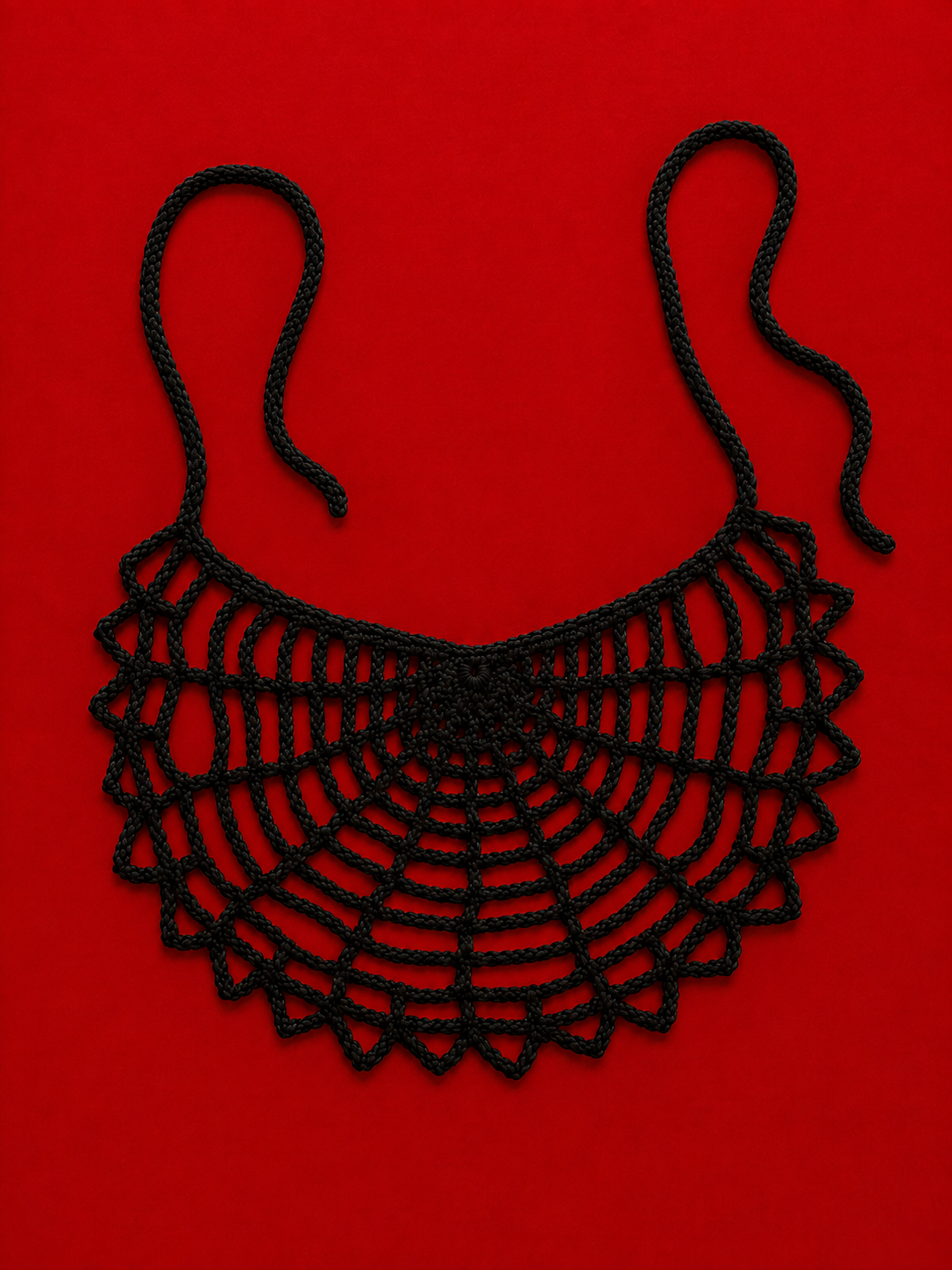 Spider Web Inspired Waist Band - handmade crochet accessory by Crozele, view 2
