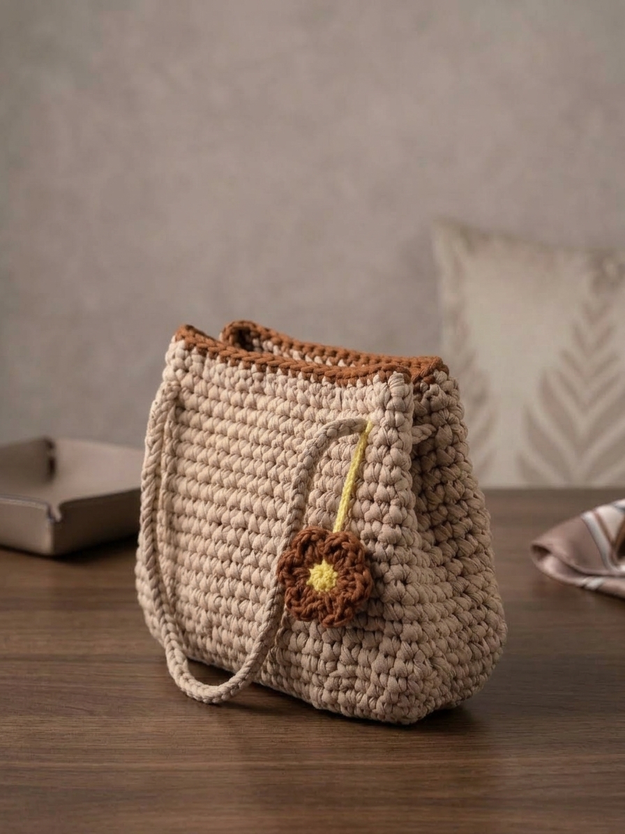 Bloom Bag - handmade crochet bag by Crozele, view 2