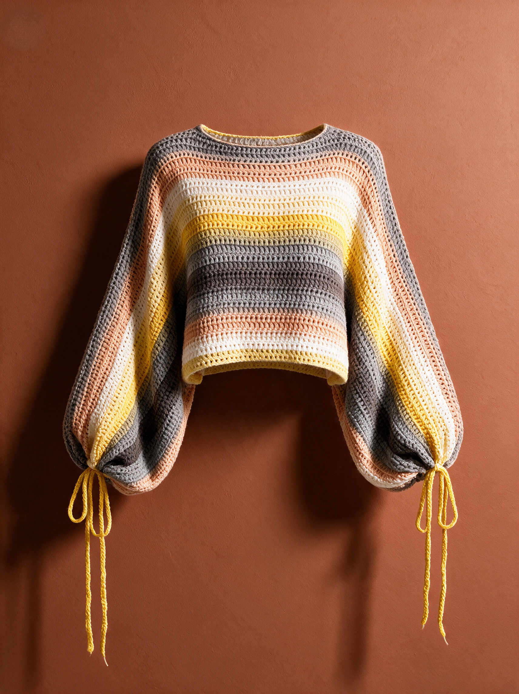 Melo Sweater - handmade crochet top by Crozele