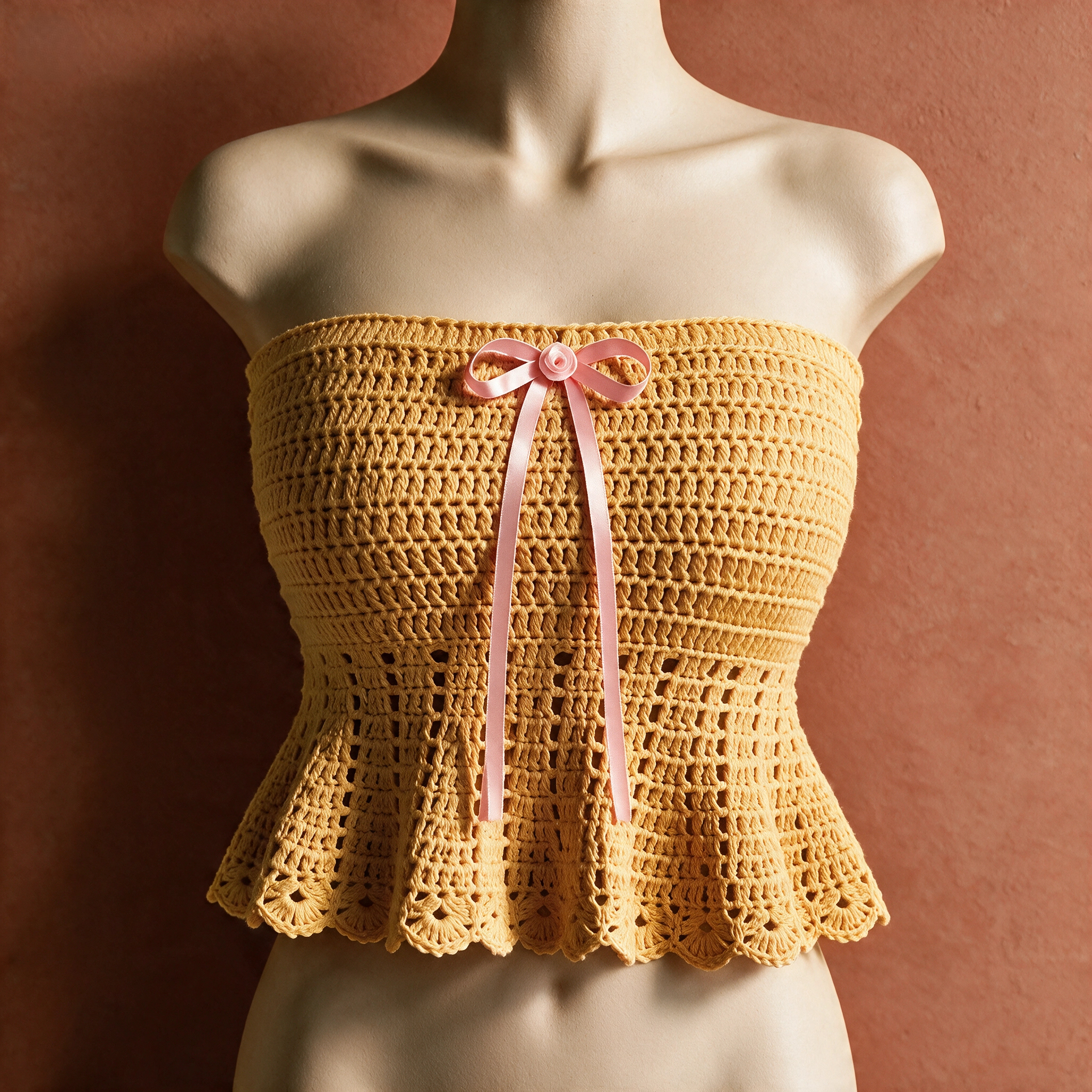 Petal Top - handmade crochet top by Crozele, view 2