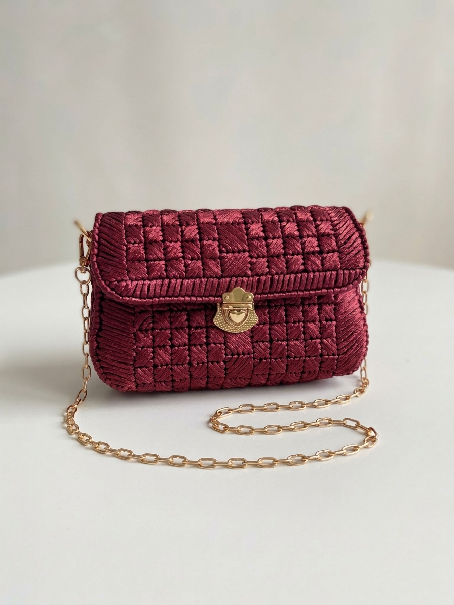 Seraphina Mini Bag - handmade crochet bag by Crozele, view 2