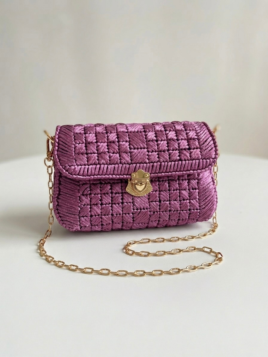 Seraphina Mini Bag - handmade crochet bag by Crozele