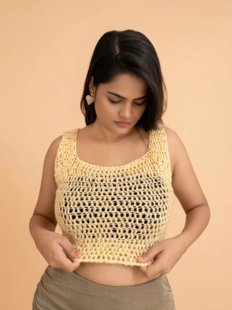 Sunlace Top - handmade crochet top by Crozele
